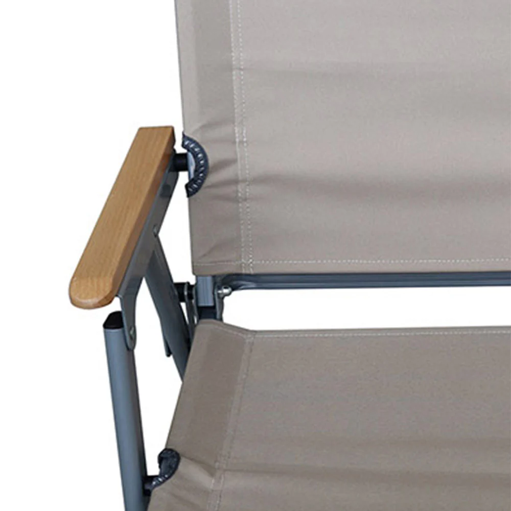 FIELD&CAMP Low Flat Camping Chair - Khaki - ONE SIZE