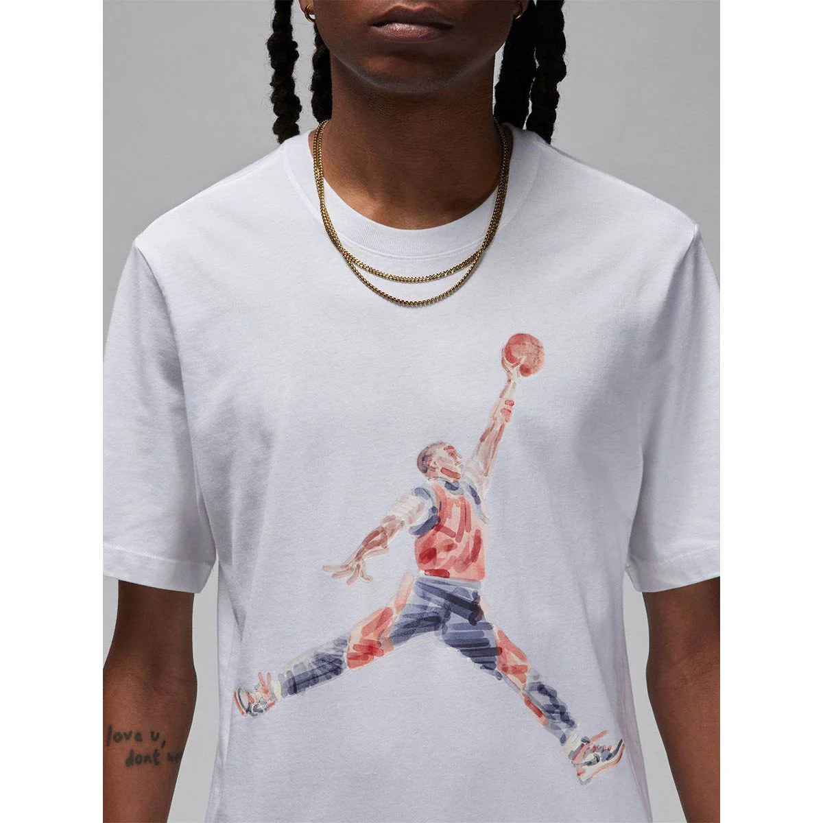 Мужская футболка Nike Jordan Brand Basketball — цвет белый, размер 2XL (американский размер)