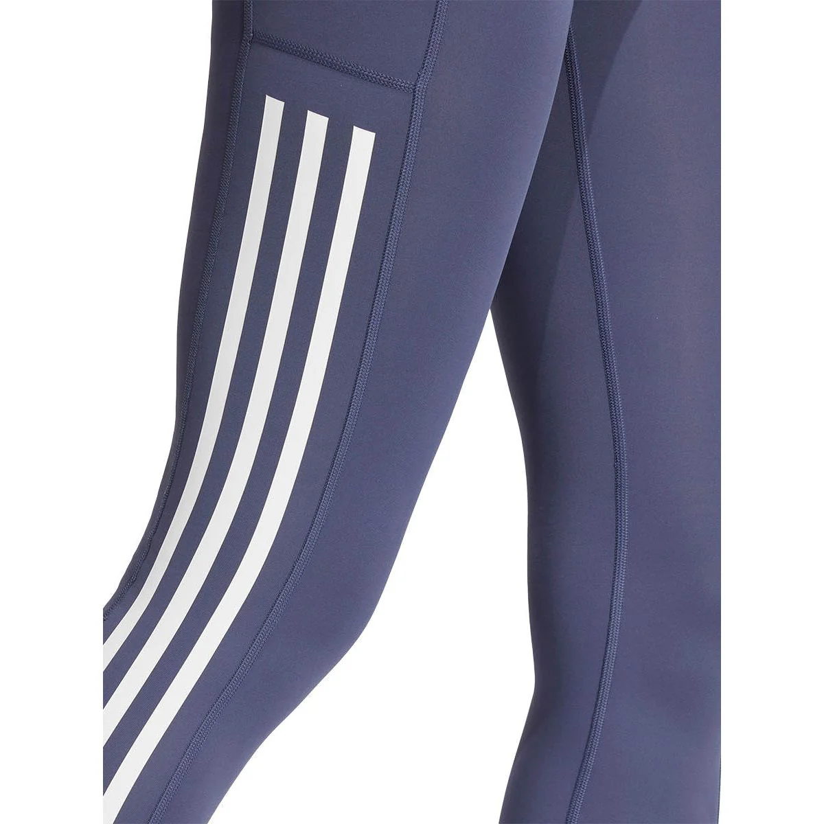 ADIDAS Optime 3-Stripes Full-Length Women's Training Pants - Blue - 2XL (ASIAN SIZE)