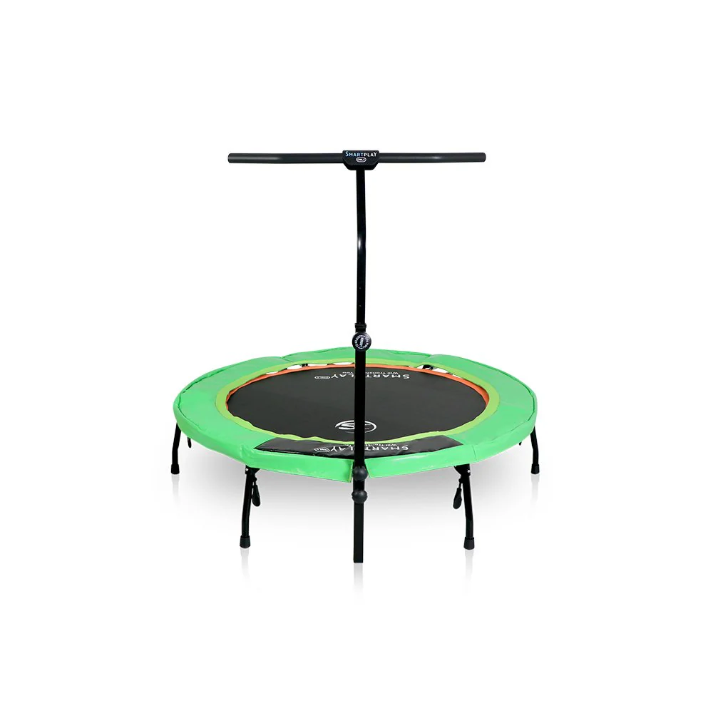 Smartplayonly แทรมโพลีนที่กระโดด รุ่นซุปเปอร์เบาซ์โปร พับเก็บขาได้ ขนาด 55 นิ้ว สีเขียว - Green - One Size