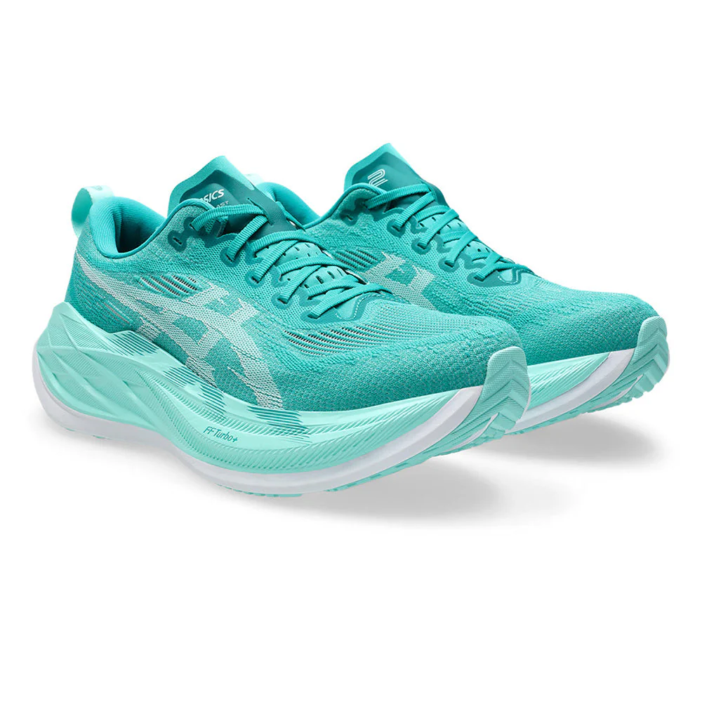 Беговые кроссовки унисекс Asics Superblast 2 — цвет зеленый, размер US 10