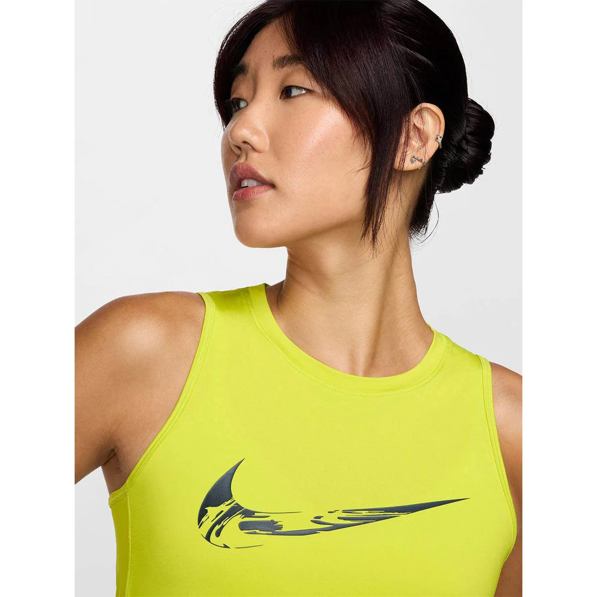 Nike One Women's Running Tank — цвет зеленый, размер L (американский размер)