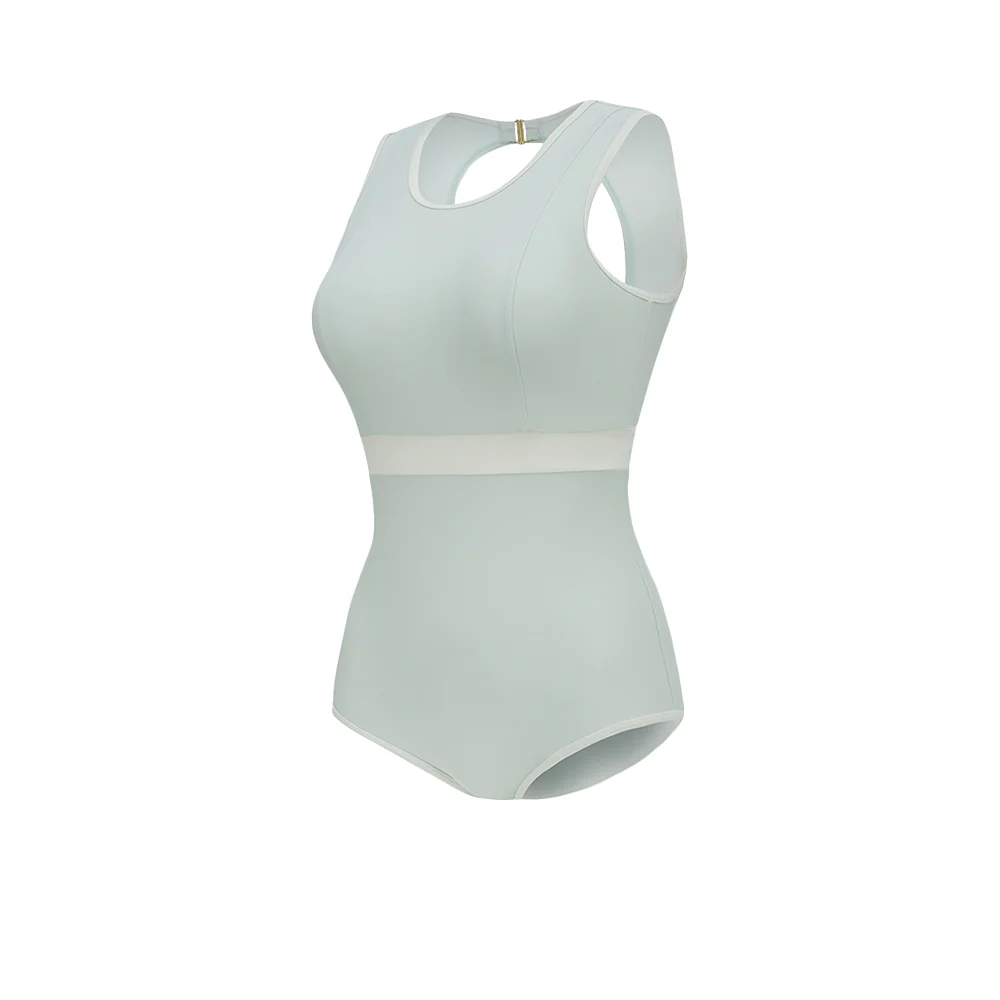 Женский купальник Speedo Modernist Shaping Open Back — цвет зеленый, 30 Inches