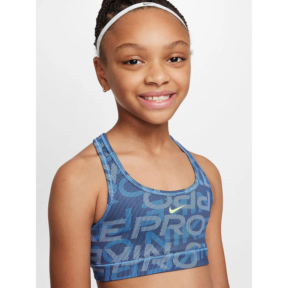 NIKE Pro Reversible Girls Sports Bra - Blue - L (US SIZE)