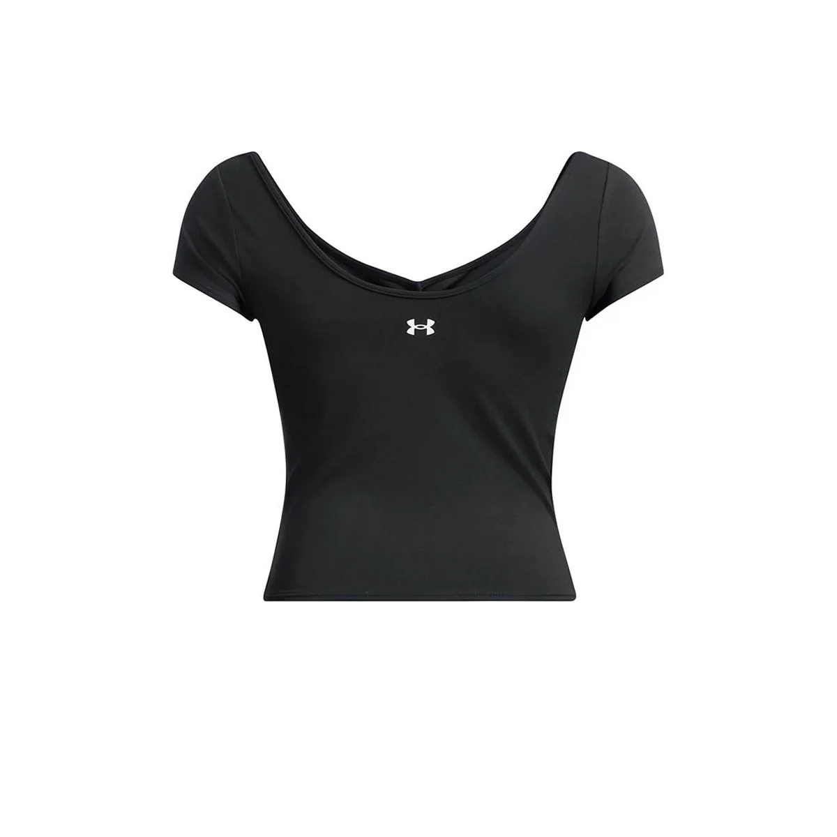 UNDER ARMOUR Motion Ruched Women's Training T-Shirt - Black - L (US SIZE)
