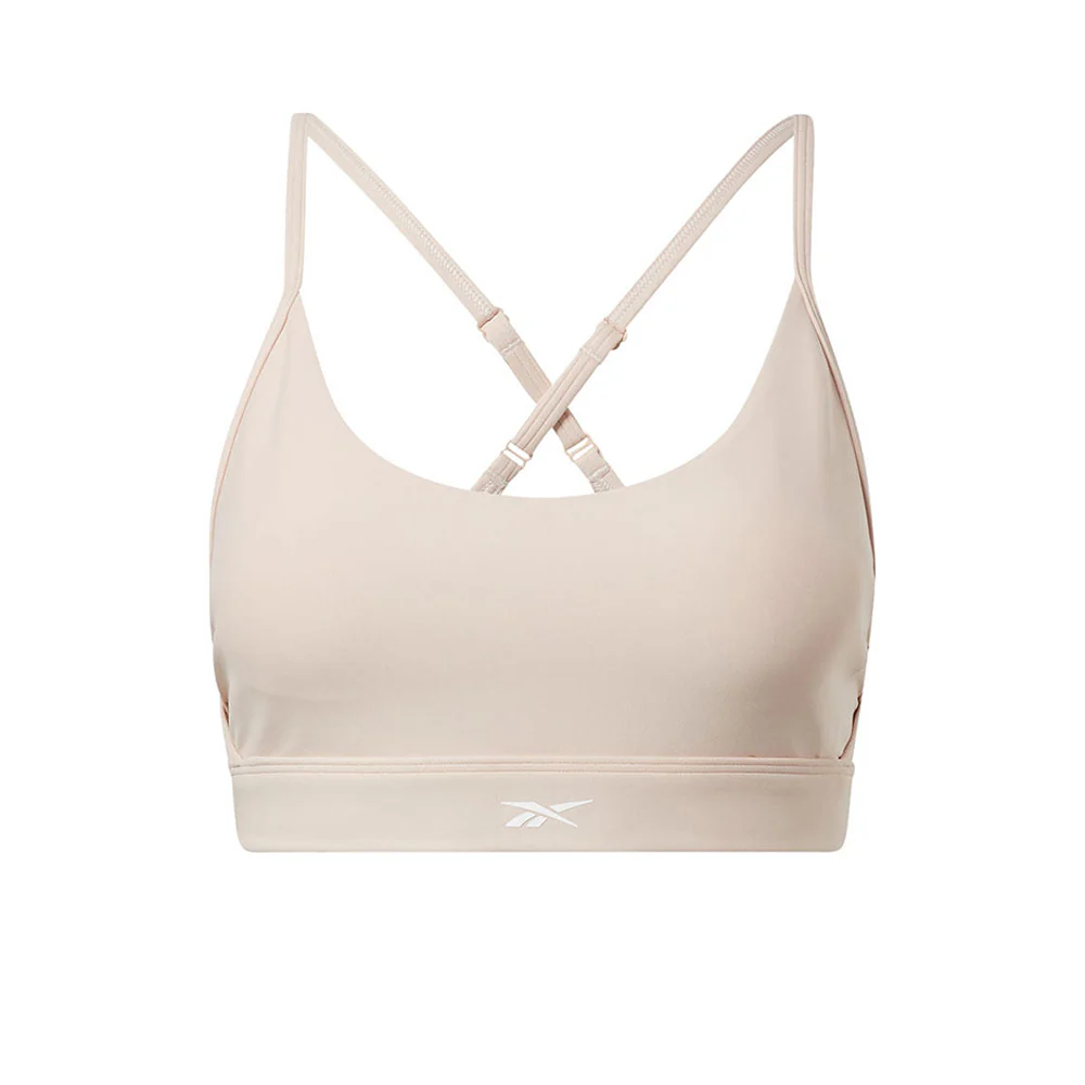 REEBOK Lux Strappy Women's Sports Bra - Beige - L (US SIZE)