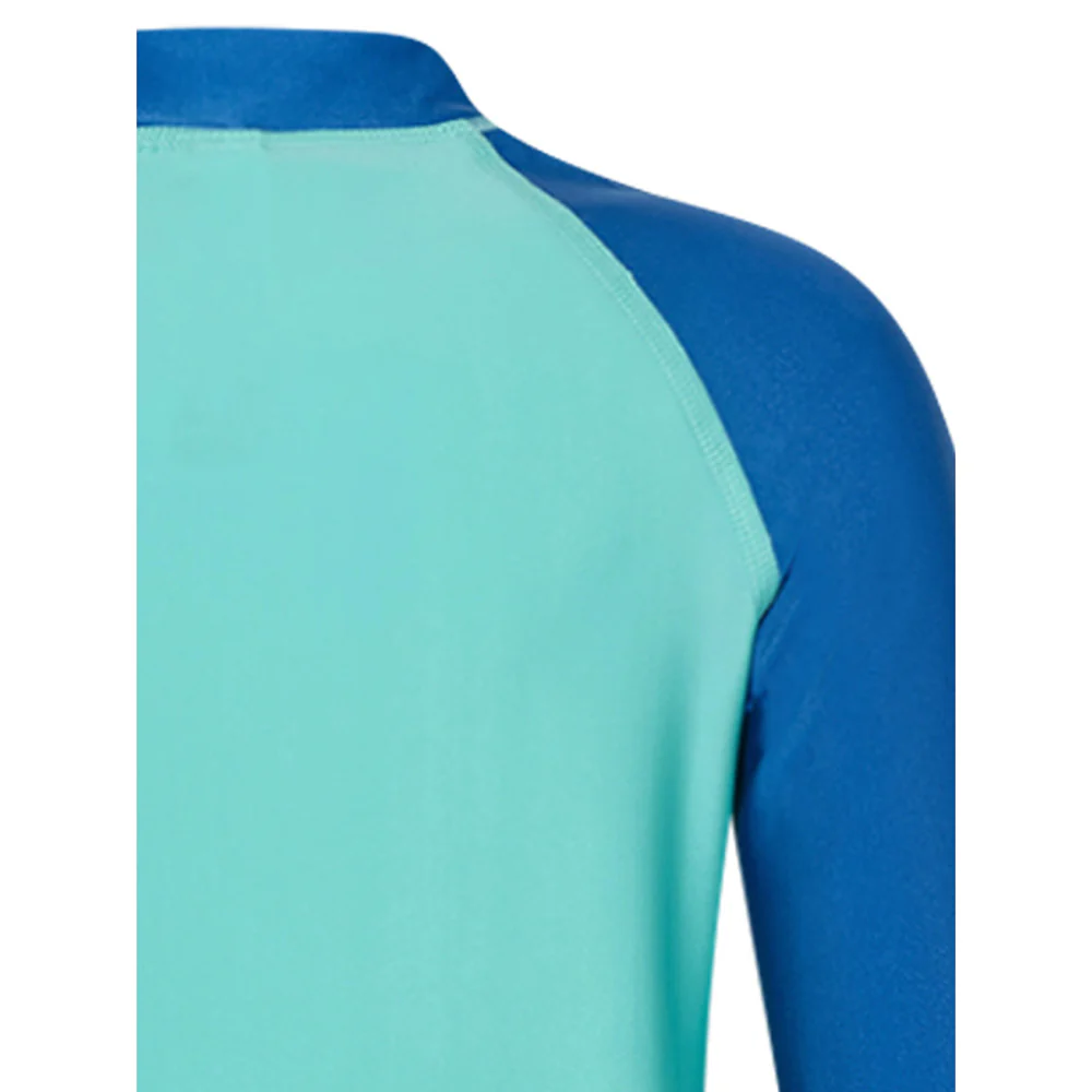 SPEEDO Printed Long Sleeve Boys Rashguard - Blue - 11-12 YEARS
