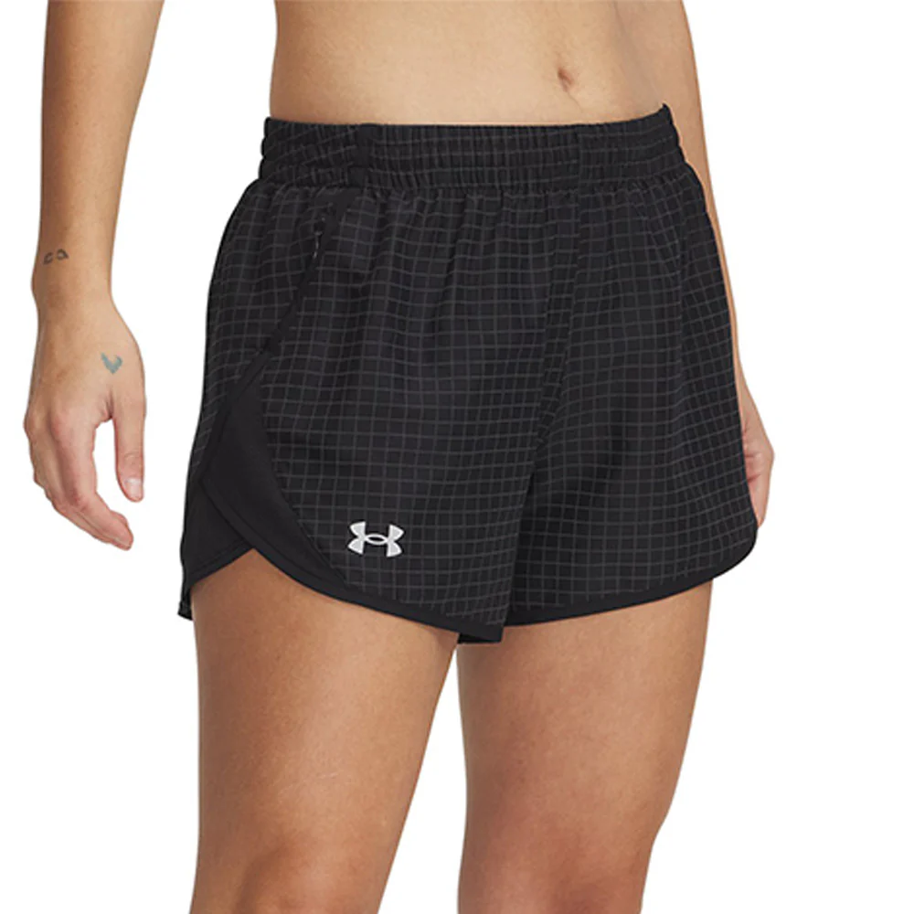 UNDER ARMOUR Fly-By Women's Running Shorts - Black - L (US SIZE)