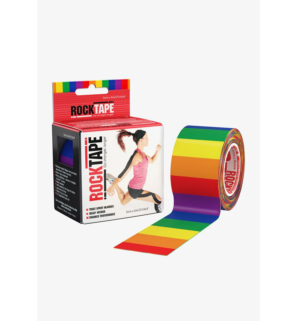 ROCKTAPE Standard Classic Rainbow Kinesiology Tape - Multi Color - ONE SIZE