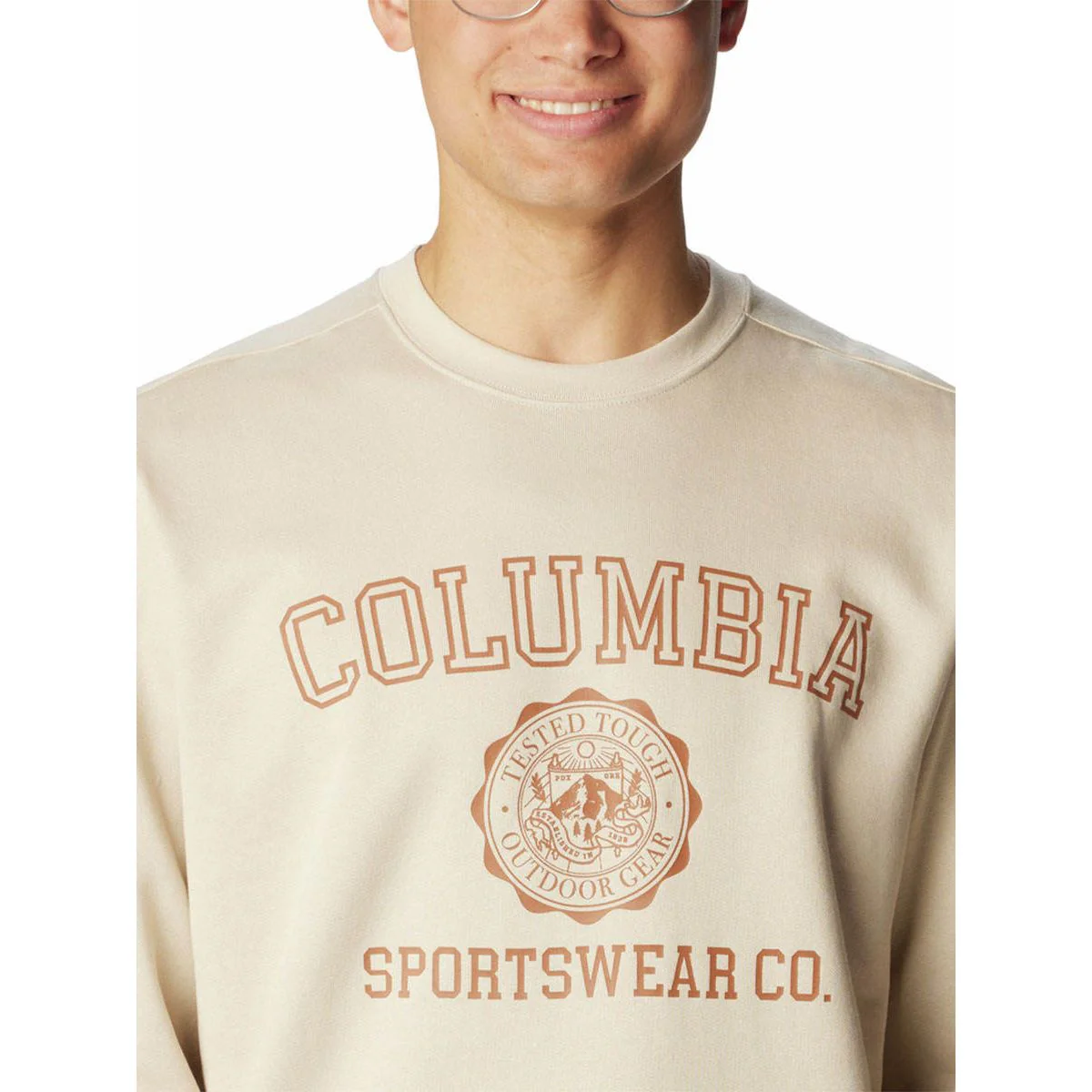COLUMBIA Trek™ Crew Men's Sweatshirt - Beige - 2XL (US SIZE)