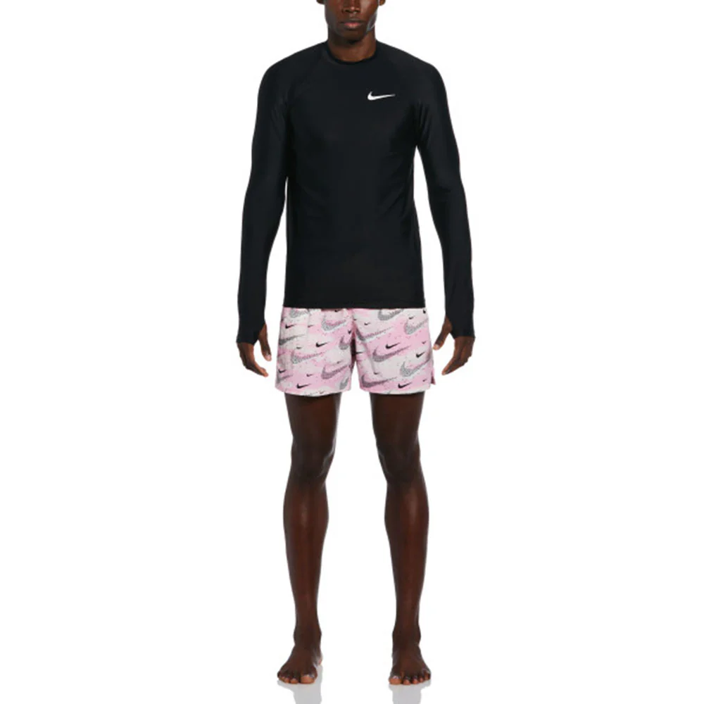 NIKE Whitewater Long-Sleeve Men's Rashguard - Black - L (US SIZE)