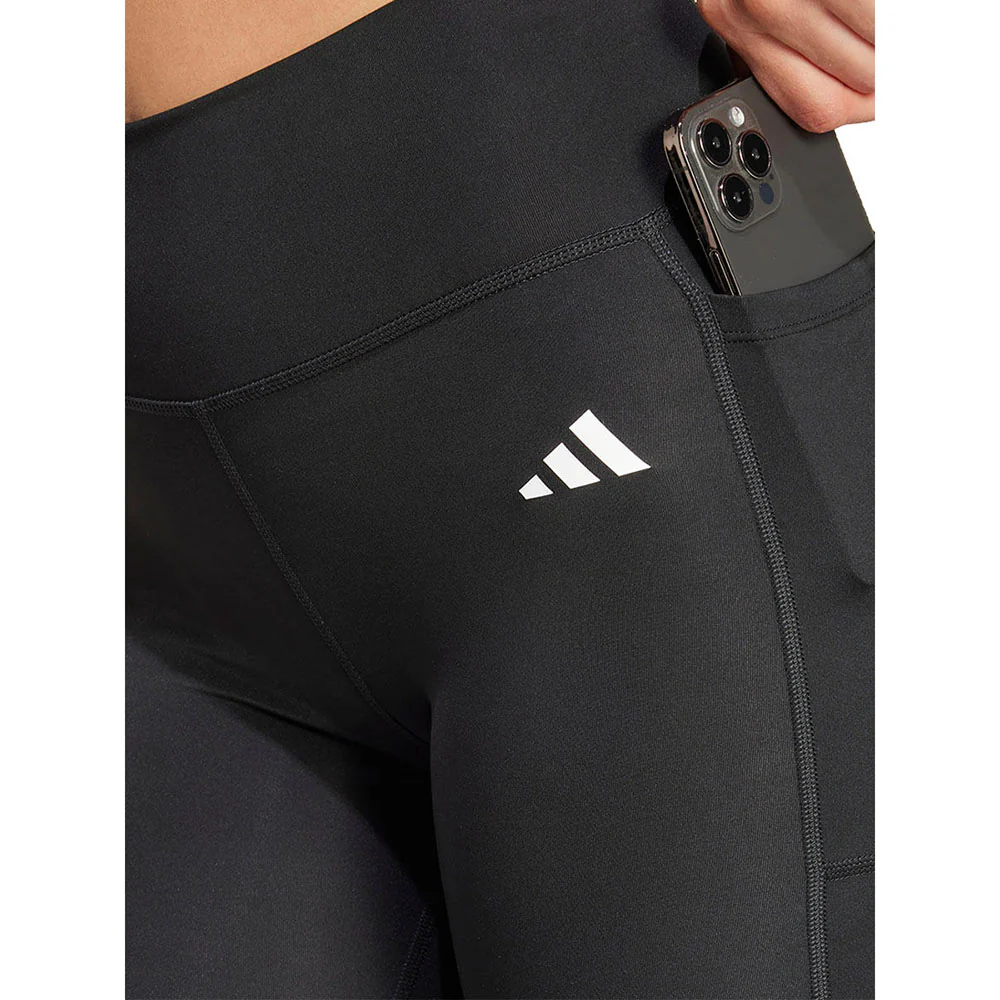 ADIDAS Optime Essentials Stash Pocket Full-Length Women's Training Leggings - Black - 2XL (ASIAN SIZE)