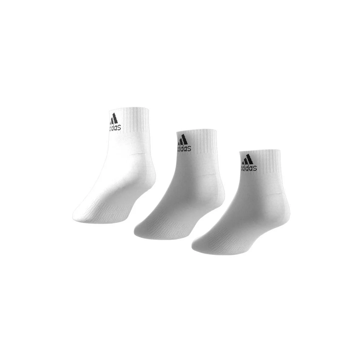 ADIDAS Cushioned Sportswear Ankle Unisex Socks - White - L (UK SIZE)