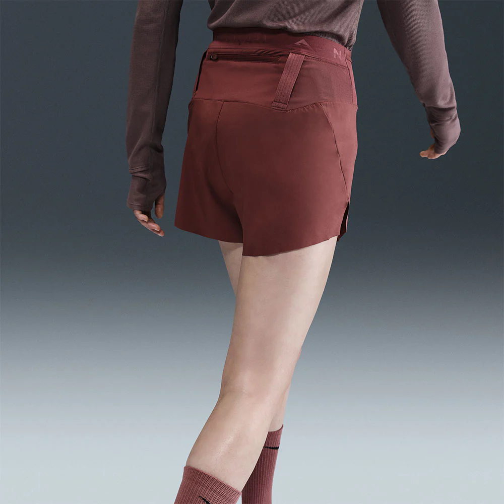 NIKE Dri-FIT Trail Brief-Lined Women's Running Shorts - Brown - L (US SIZE)