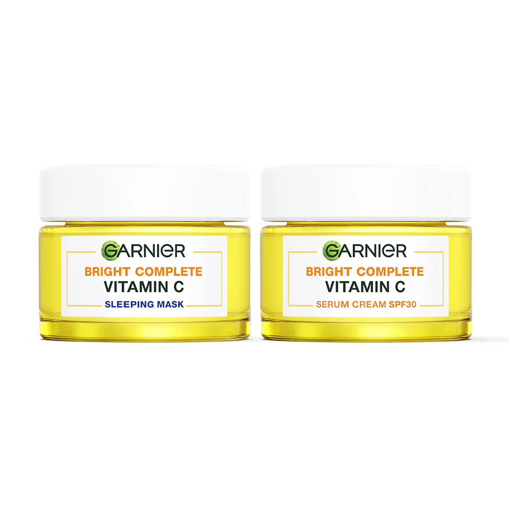 Сыворотка Garnier придающий сияние Complete осветляющий Set [ Cream SPF30 50 мл + Sleeping Mask 50 мл]