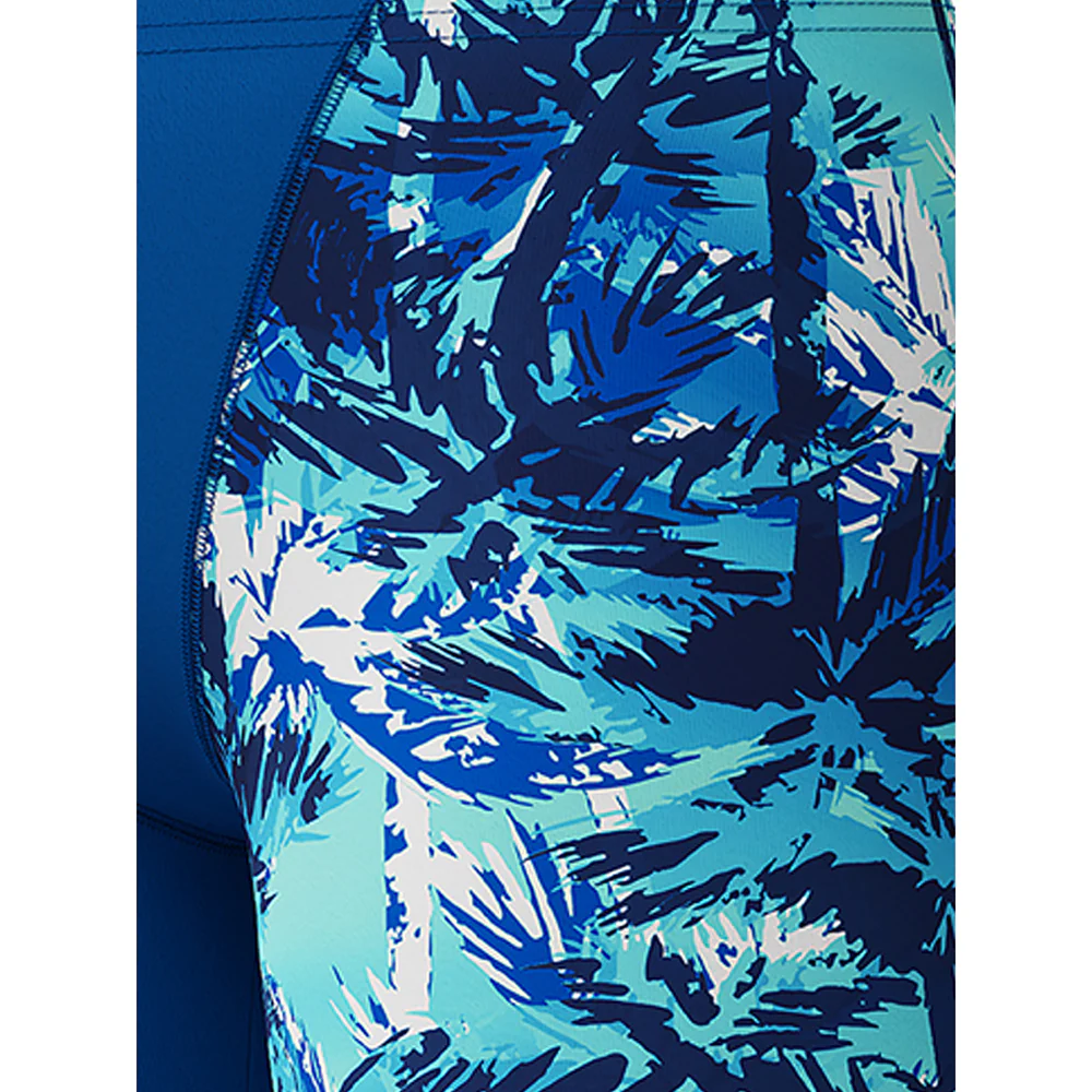 SPEEDO Digital Allover V-Cut Boys Swim Shorts - Blue - 11-12 YEARS