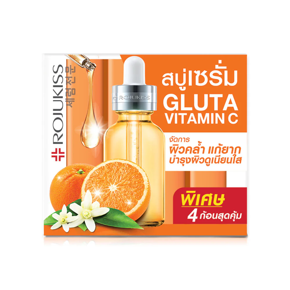 Rojukiss Gluta-Vit C Poreless Serum Soap [30 г x 4pcs] — Gluta-Vit C