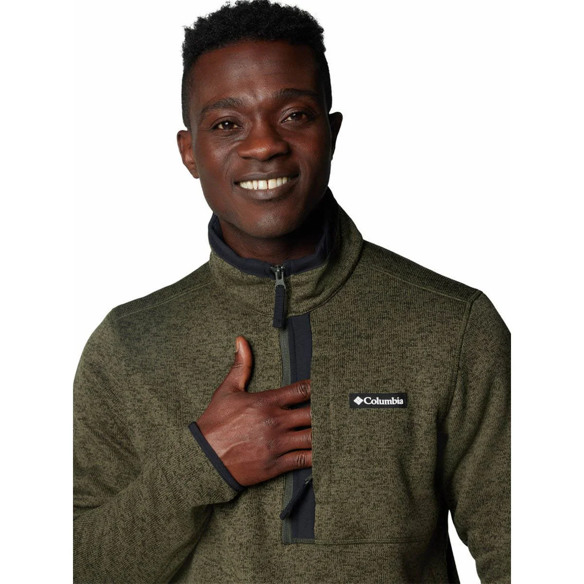 COLUMBIA Weather™ Half Zip Pullover Men's Sweatshirt - Black - 2XL (US SIZE)