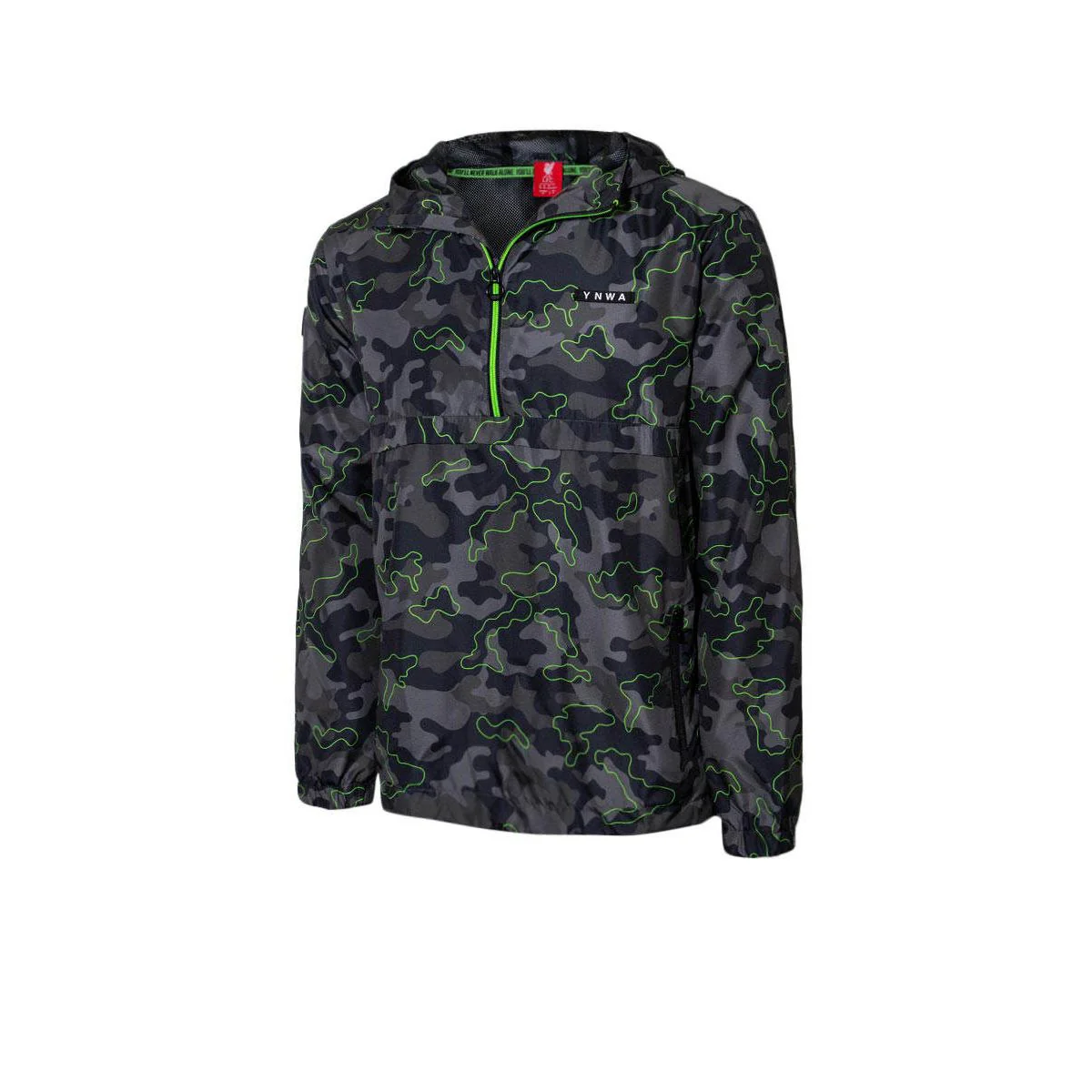 LFC YNWA Camo Kagool Men's Football Jacket - Black - 2XL (US SIZE)