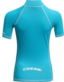 CRESSI Rash Guard Lady Short Sleeve Aquamarine - Blue - L