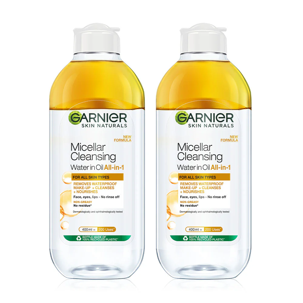 Очищающая вода Garnier Micellar Oil-Infused [400 мл x 2 шт]