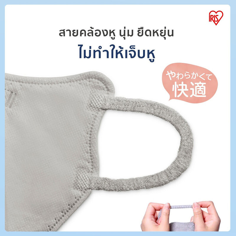 IRIS OHYAMA Disposable Face Mask Daily Fit Mask Size S [5pcs x 6 Sachets]