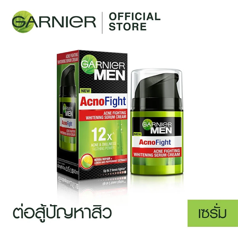 Garnier Men Acno Fight Brightenning Serum — цвет кремовый, Acno Fight, 40 мл
