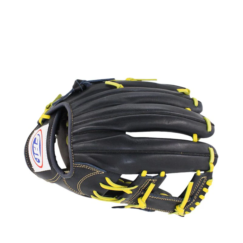FBT Softball Gloves ถุงมือซอฟบอล Two-Piece 11.75 นิ้ว หนังแท้ Black 74426 - Black - One size