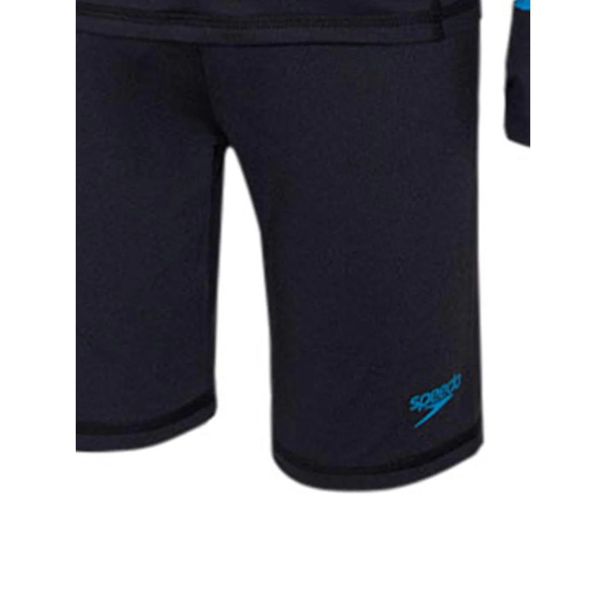 SPEEDO Deluxe Girls Rashguard - Black - 10 YEARS