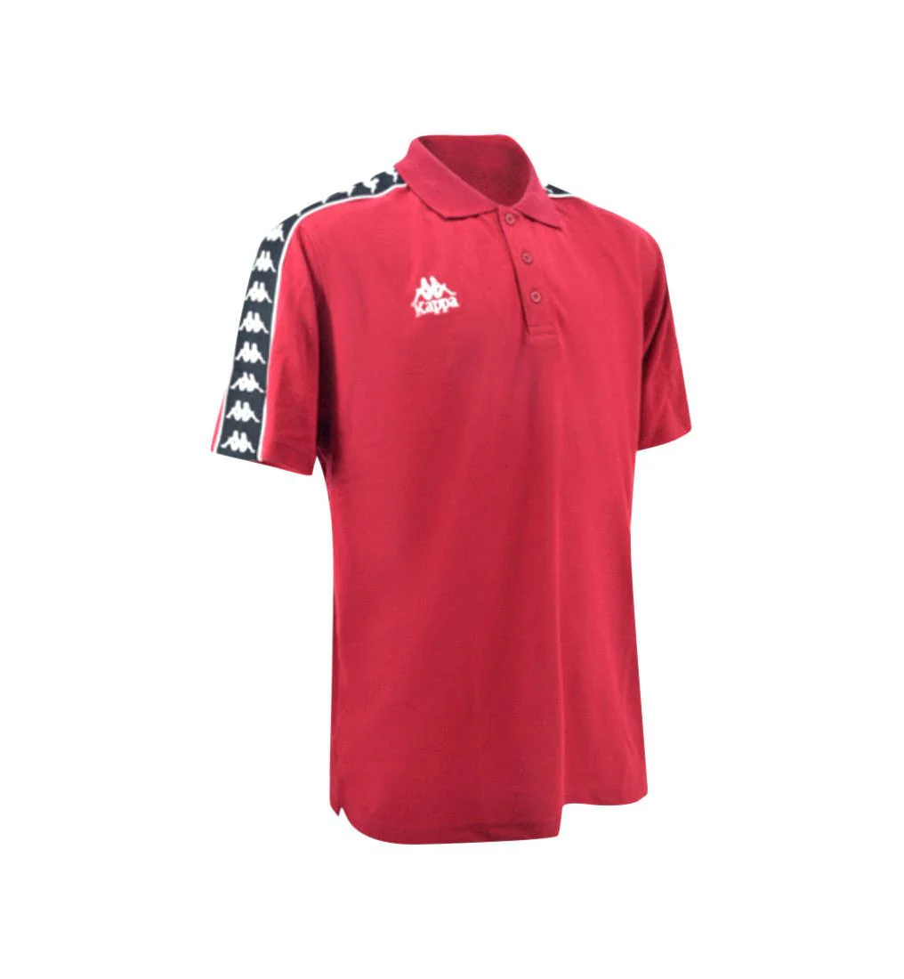 KAPPA Basic Banda Unisex Polo Shirt - Red - 2XL (US SIZE)