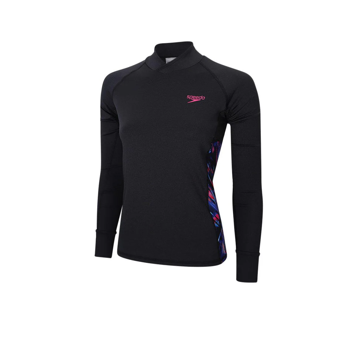SPEEDO Deluxe Long Sleeves Breathable Women's Rashguard - Black - L (UK SIZE)