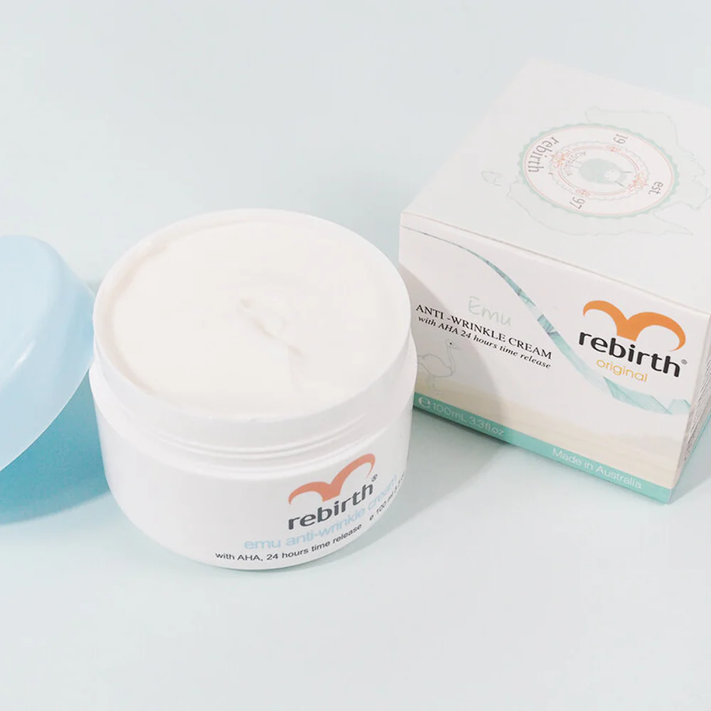 Rebirth Placenta & Emu Anti-Wrinkle Set [100ml × 2pcs] [Free Alright Super Whitening Soap 70g]