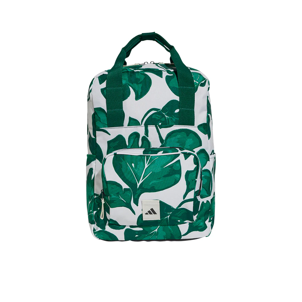 ADIDAS Leaf Print Unisex Backpack - Green - ONE SIZE