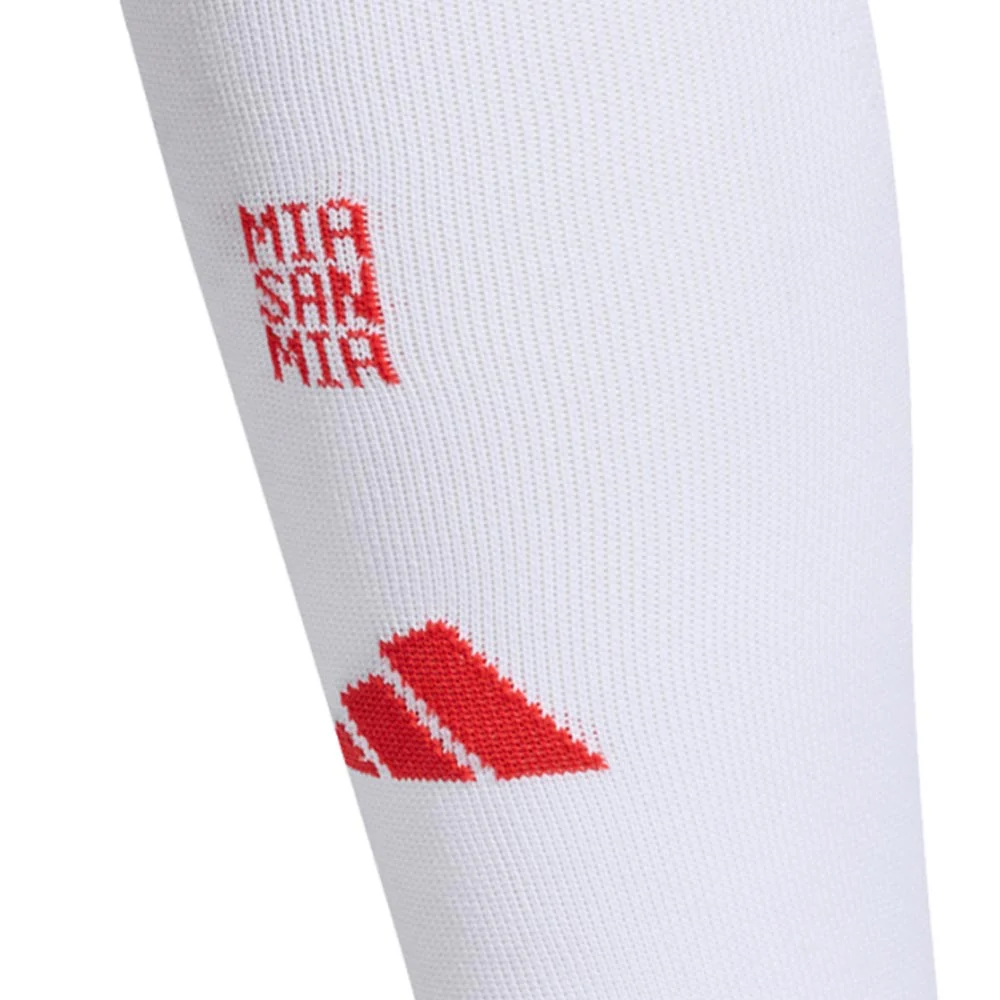 ADIDAS Men's FC Bayern Home 2025/26 Football Socks - White - L (UK SIZE)