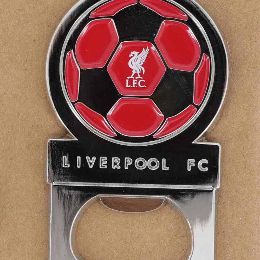 LFC Reds Badge Keyring & Bottle Opener Set - Red - ONE SIZE