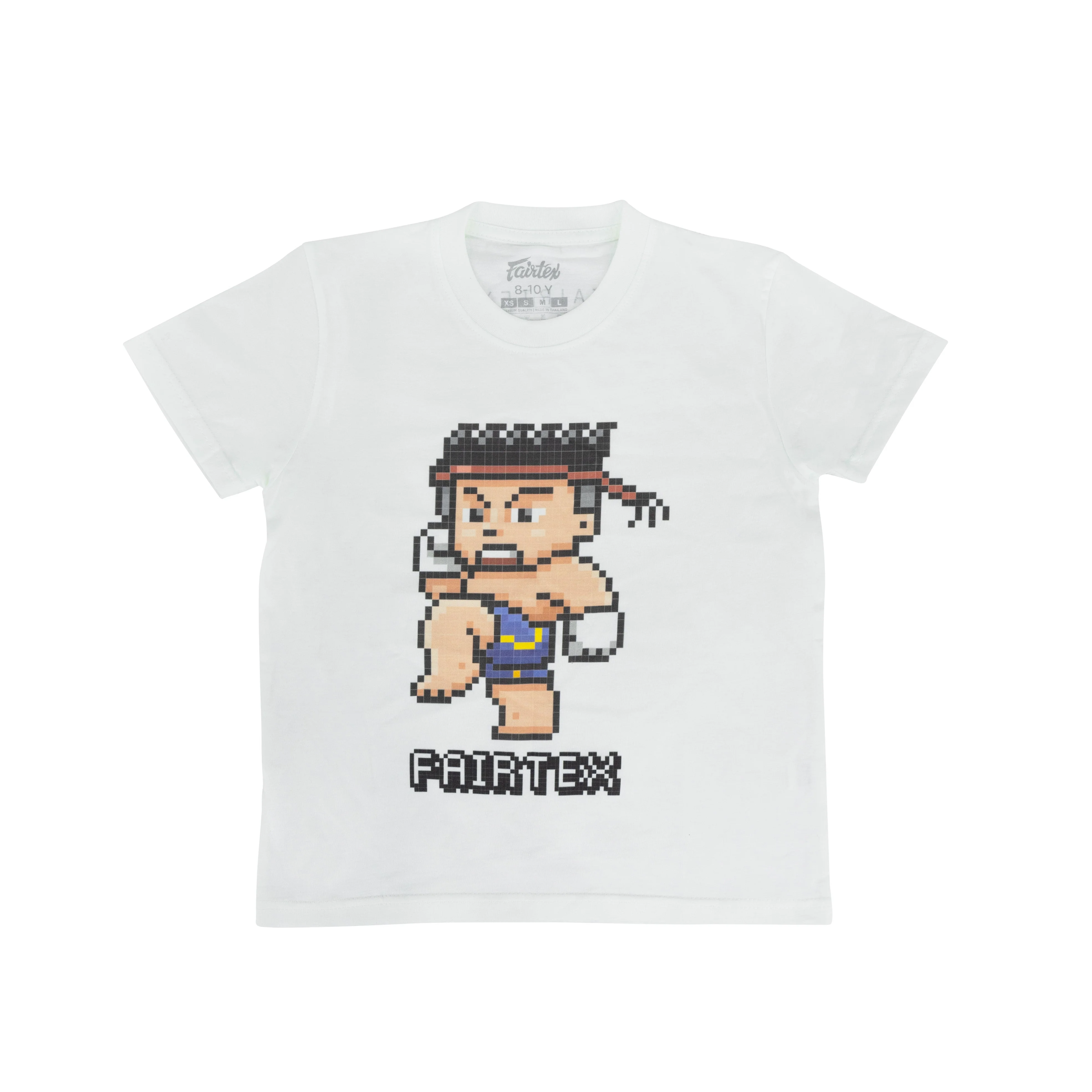 Fairtex Kids T-Shirts - TSTK08 - White - White - 10-12 yrs