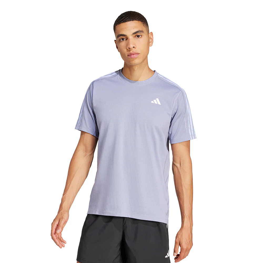 ADIDAS Own The Run 3-Stripes Men's Running T-Shirt