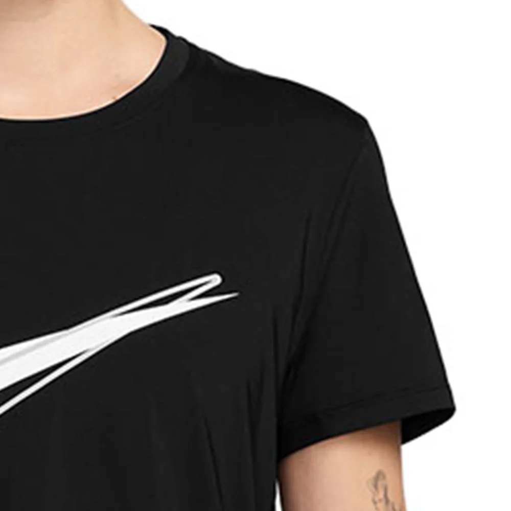 NIKE One Swoosh Women's Running T-Shirt - Black - L (ASIAN SIZE)