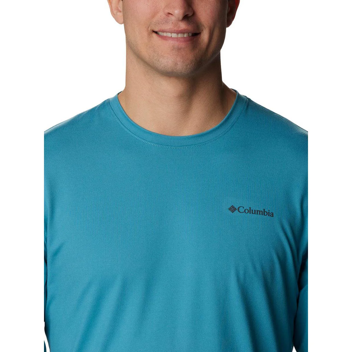 COLUMBIA Tech Trail Long Sleeve Crew II Men's Hiking Sweatshirt - Blue - 2XL (US SIZE)