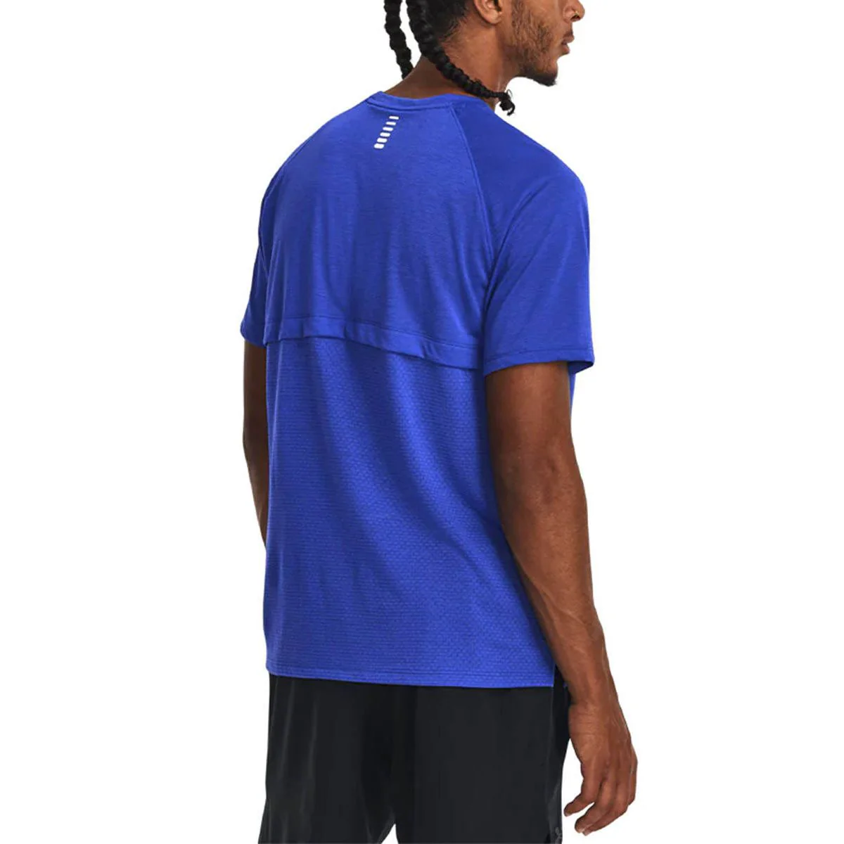 UNDER ARMOUR Streaker Run Short Sleeve Men's Running T-Shirt - Blue - L (US SIZE)