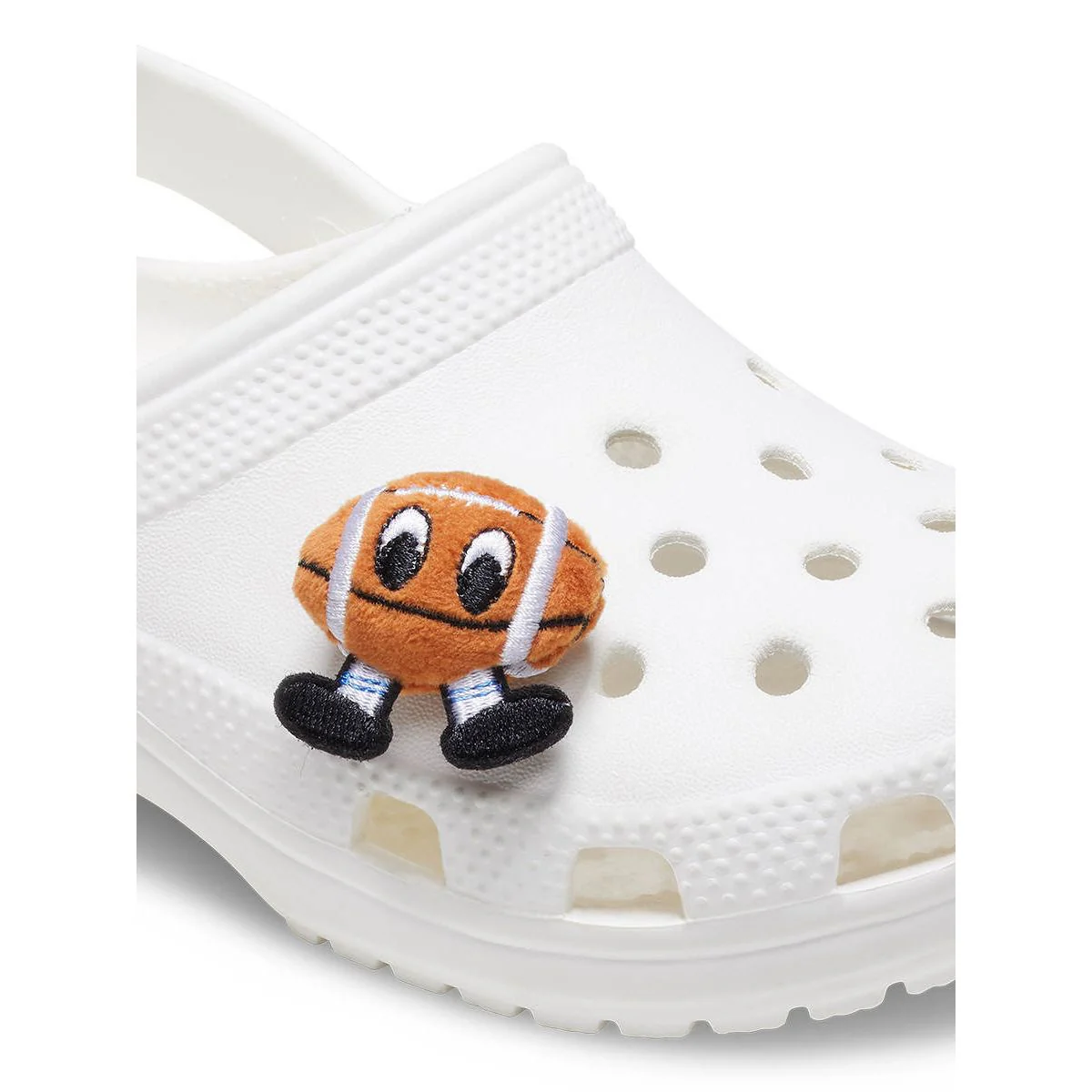 CROCS Jibbitz Plush Football Shoes Charm - Multi Color - ONE SIZE