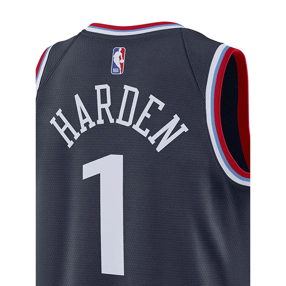 NIKE Men's James Harden LA Clippers Swingman Icon Edition 2024/25 Basketball Jersey - Navy - 2XL (US SIZE)