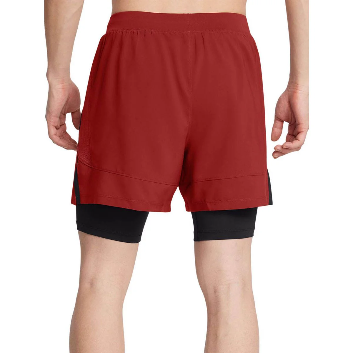 Мужские беговые шорты Under Armour Launch 2-in-1 5 — цвет оранжевый, размер L (американский размер)