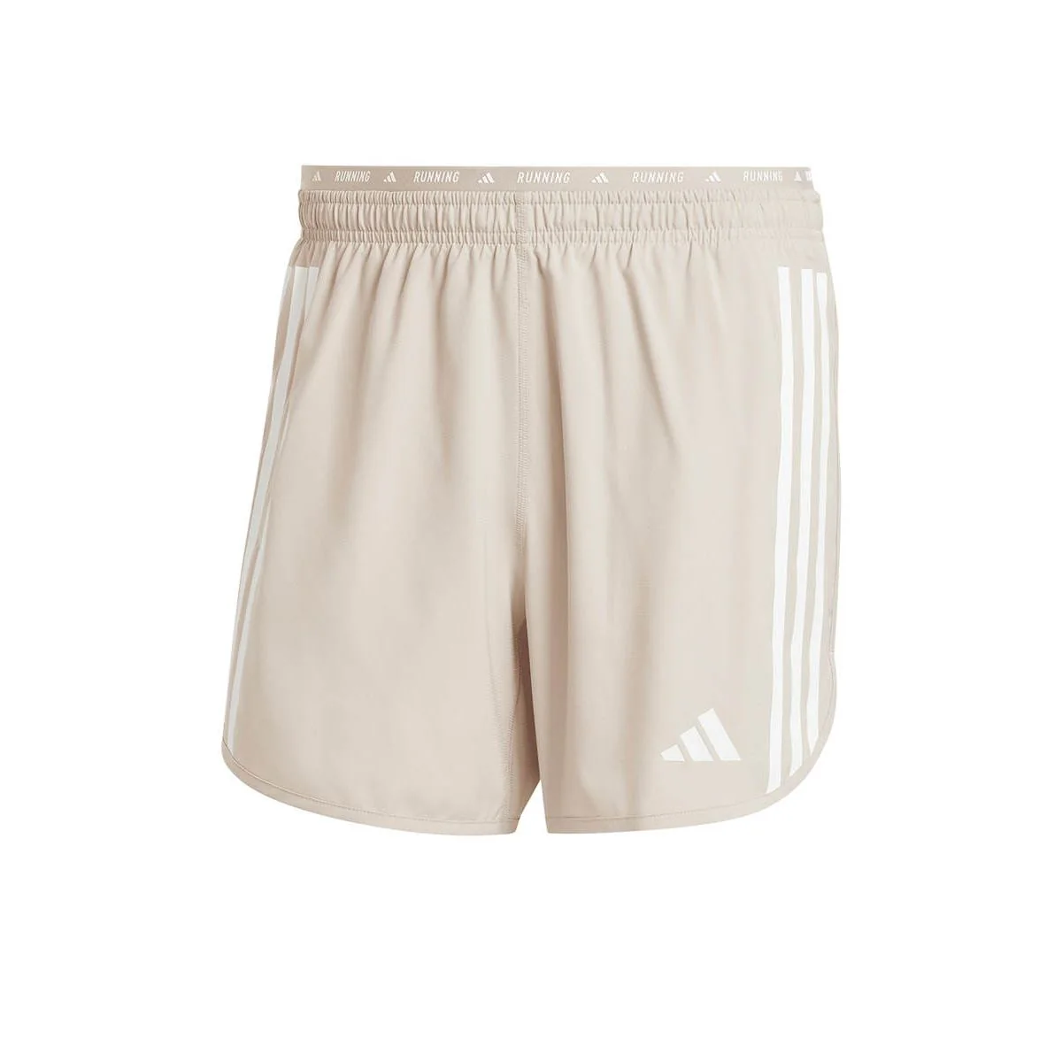 Мужские беговые шорты Adidas Own The Run 3-Stripes — цвет кремовый, размер 2XL (азиатский размер)