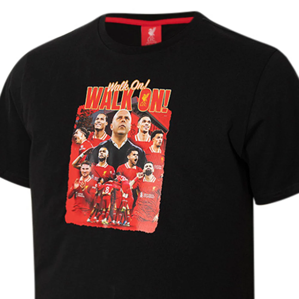 LFC Walk On Men's T-Shirt - Black - 2XL (UK SIZE)
