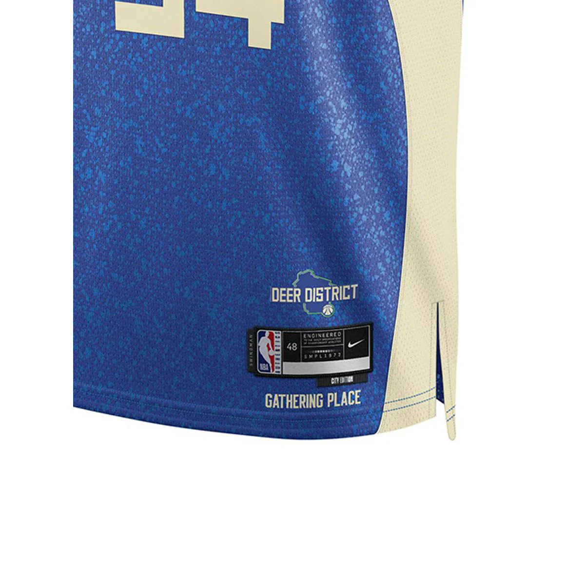 NIKE Men's Giannis Antetokounmpo Milwaukee Bucks City Edition 2023/24 Basketball Jersey - Blue - 2XL (US SIZE)