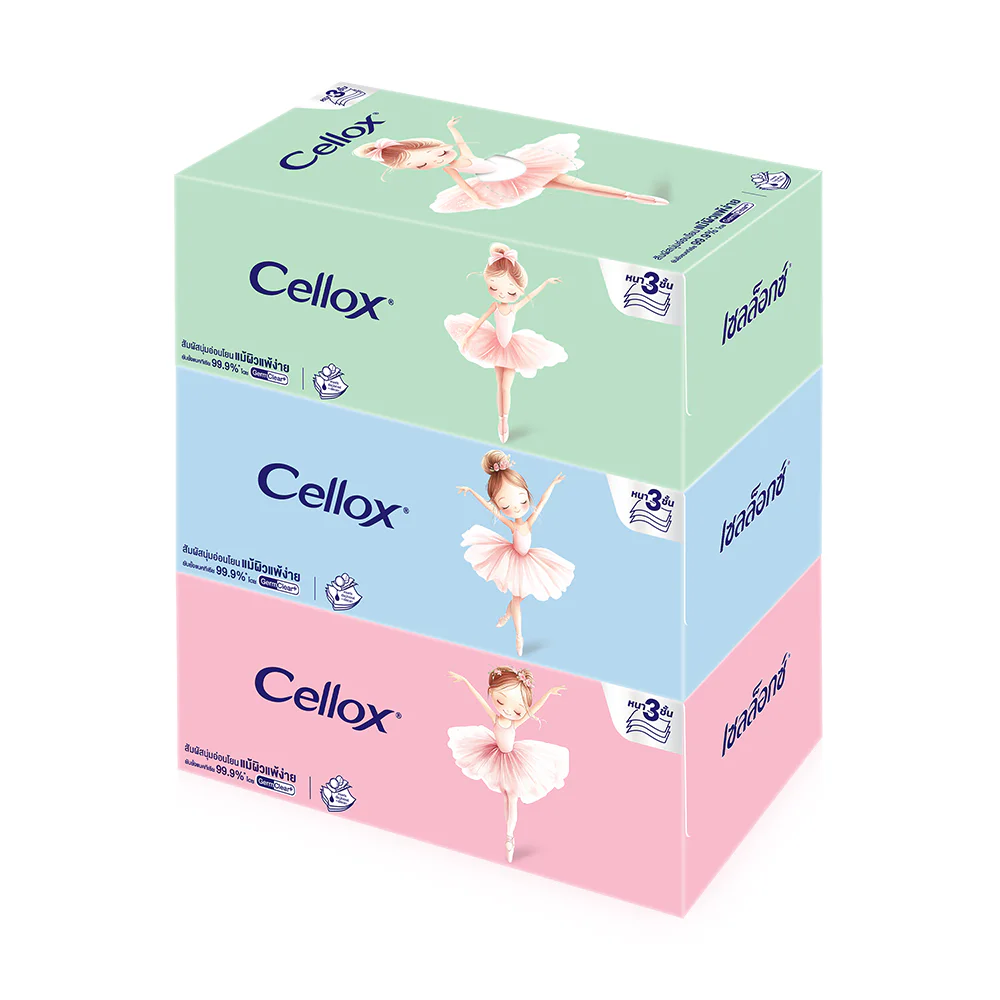 Cellox Facial Trendy Box [80 Sheets x 3pcs]