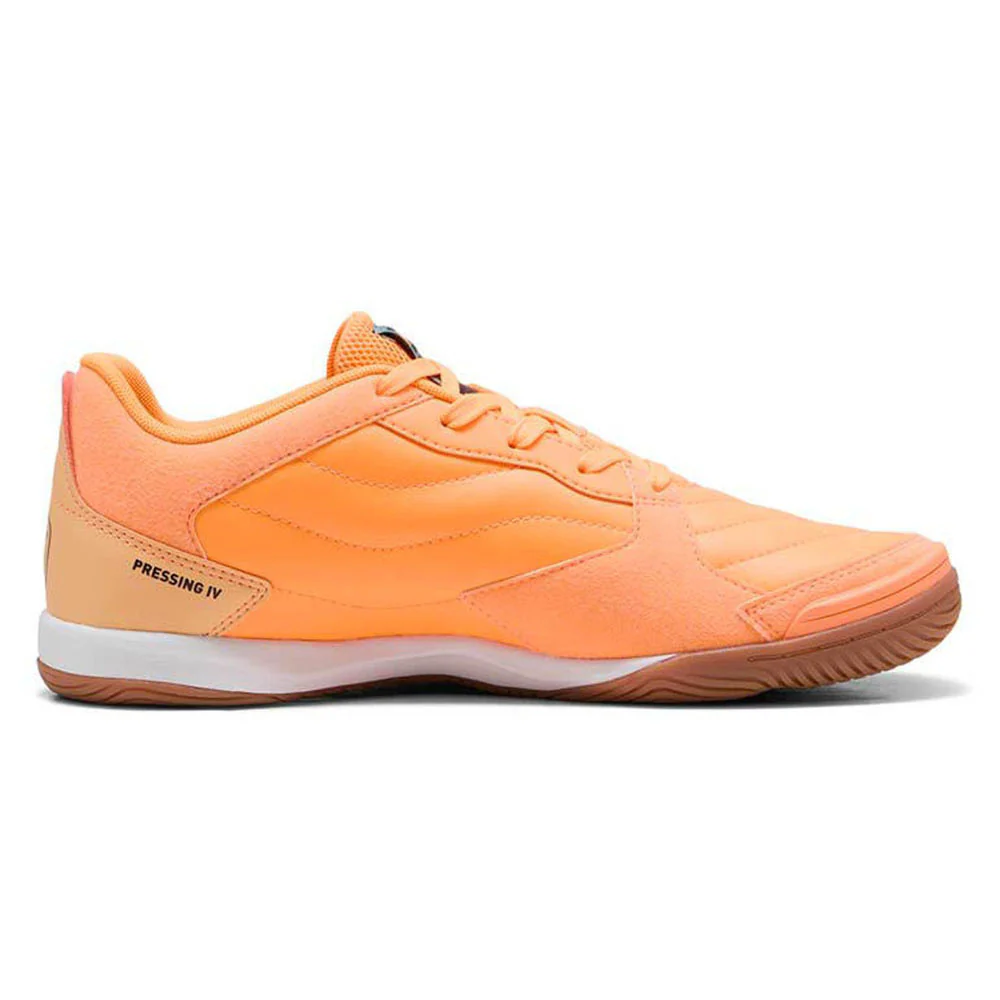 PUMA Pressing IV Men's Futsal Shoes - Orange - UK 10