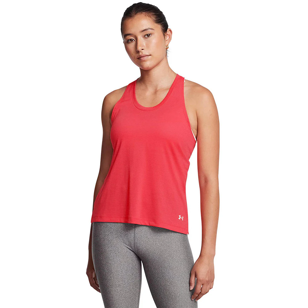 UNDER ARMOUR Launch Singlet Women's Running Tank - Red - L (US SIZE)