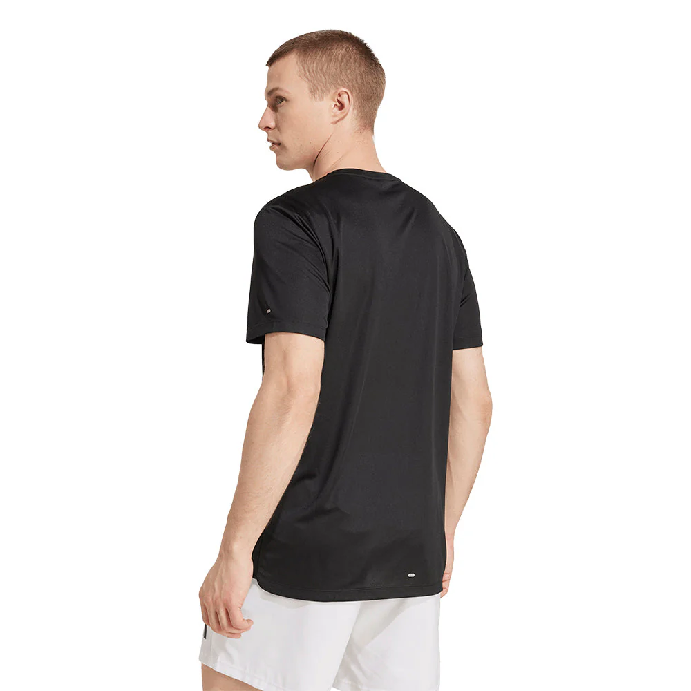 ADIDAS Adi365 Running Essentials Brand Love Men's Running T-Shirt - Black - 2XL (ASIAN SIZE)